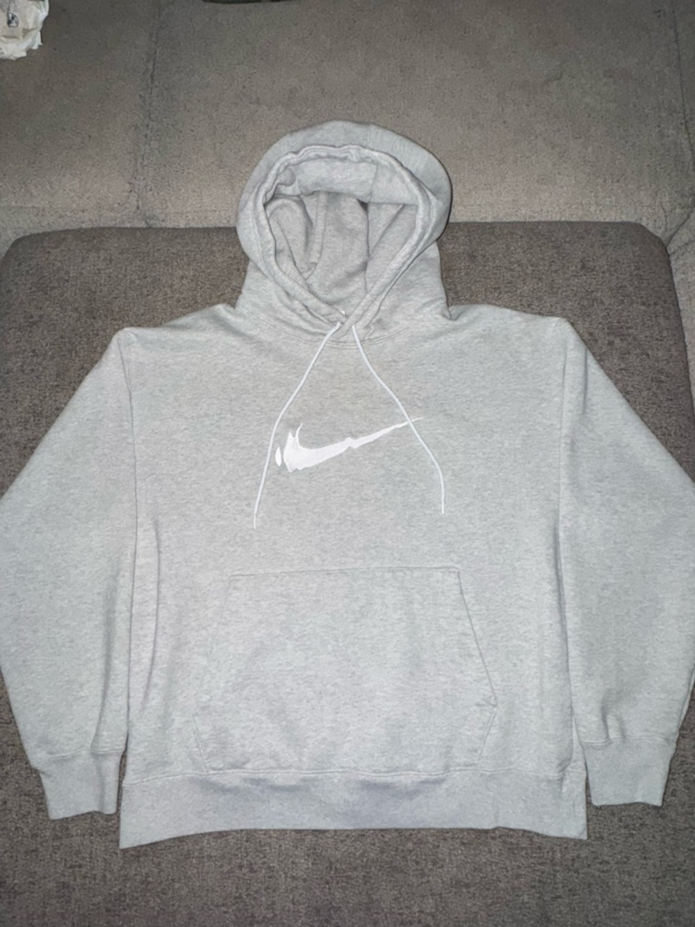 Nike SB Skate Fleece Hoodie Logo Grey Heather